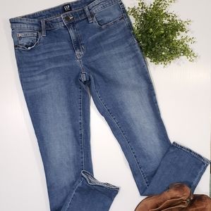 Gap Midrise Stretch Straight Leg Jeans